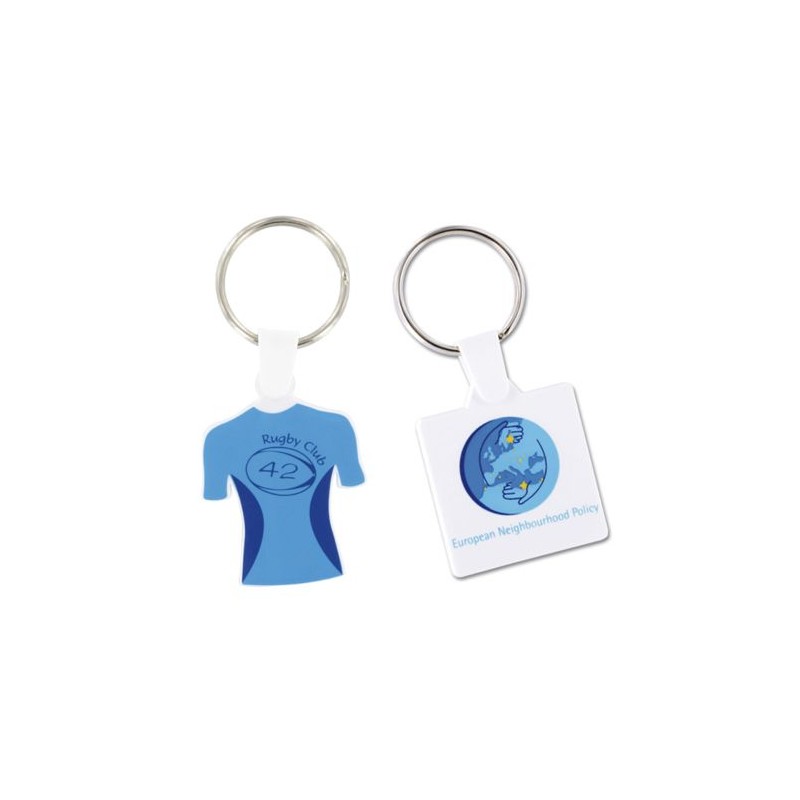 Porte-Clés Personnalisé Carré 35x35 mm avec Anneau de 25 mm - Pas Cher cadeau entreprise pas cher