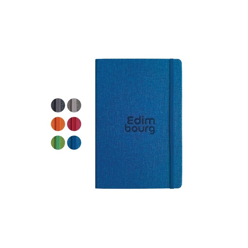 Carnet Éco-responsable et Chic Personnalisé - Edimbourg à Prix Abordable Couleurs : noir Matières : papier (FSC)