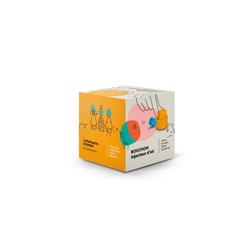 Bouchon injecteur d'air  pour boissons gazeuses - Personnalisé impression haute définition