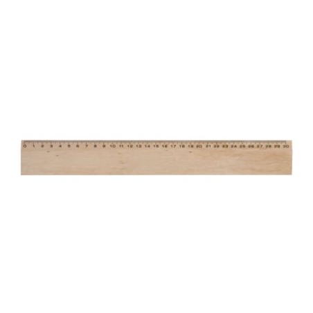 Règle Publicitaire en Bois de Hêtre 30 cm - Charme marquage laser ultra précis