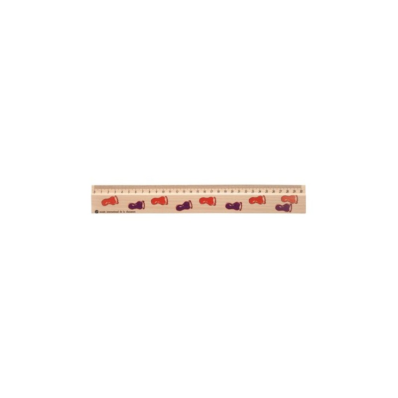 Règle Publicitaire en Bois de Hêtre 30 cm - Charme livraison express 24h 48h