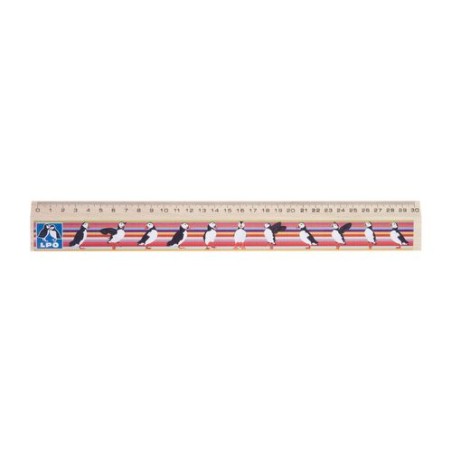 Règle Publicitaire en Bois de Hêtre 30 cm - Charme objet promotionnel éco-responsable