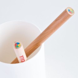 Crayon Éco-responsable Prestige 4 Couleurs Naturel - Personnalisé pas cher 2