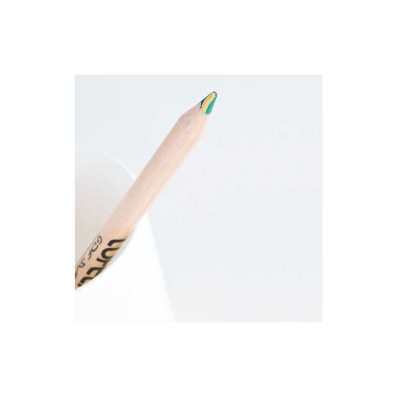 Crayon Éco-responsable Prestige 4 Couleurs Naturel - Personnalisé pas cher goodies publicitaire événementiel