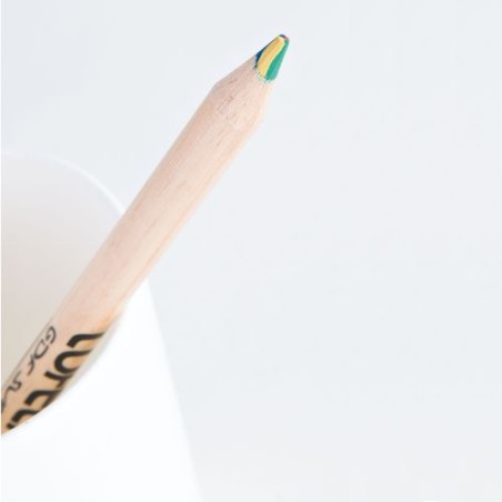 Crayon Éco-responsable Prestige 4 Couleurs Naturel - Personnalisé pas cher goodies publicitaire événementiel