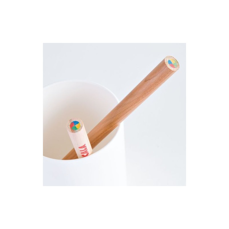 Crayon Éco-responsable Prestige 4 Couleurs Naturel - Personnalisé pas cher objet publicitaire robuste