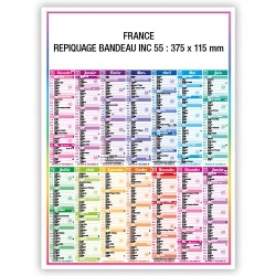 Calendrier bancaire personnalisable 2025 - 4 Saisons France Matières : carton