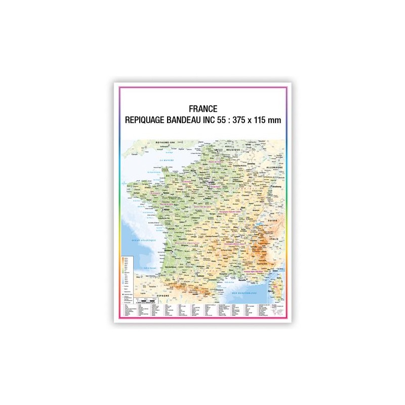 Calendrier bancaire personnalisable 2025 - 4 Saisons France Matières : carton personnalisable avec votre logo