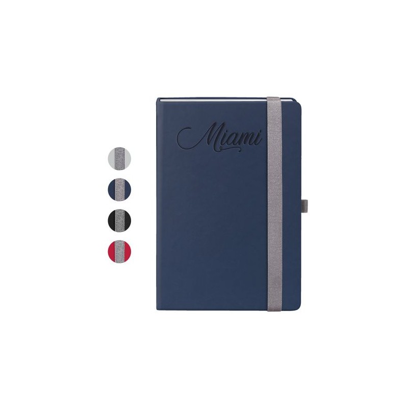 Carnet Éco-responsable Personnalisable Cahier MIAMI Couleurs : blanc Matières : papier (FSC)
