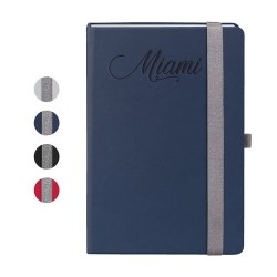 Carnet Éco-responsable Personnalisable Cahier MIAMI Couleurs : blanc Matières : papier (FSC) 2