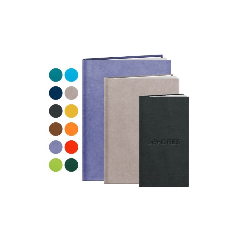 Agenda Éco-responsable 2025 - Cadeau d'Entreprise Londres Couleurs : gris clair Matières : papier (FSC) objet promo petit budget