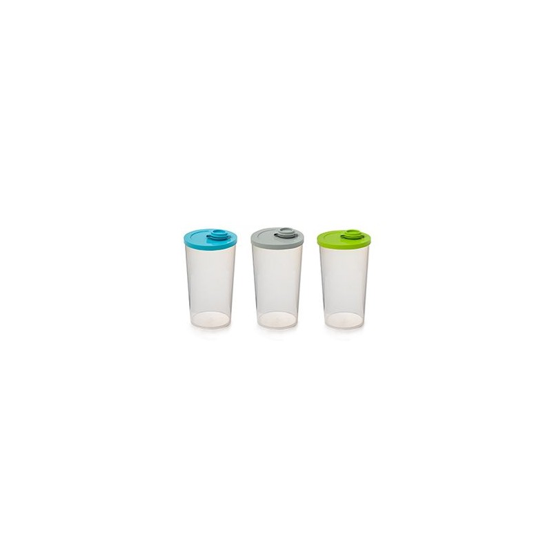 Gourde réutilisable  transparente 65cl avec couvercle bleu - ECOGOURDE65 Matières : polypropylène (PP) Couleurs : gris Contenanc