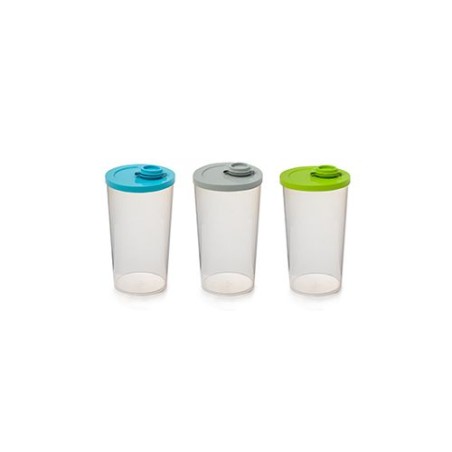Gourde réutilisable  transparente 65cl avec couvercle bleu - ECOGOURDE65 Matières : polypropylène (PP) Couleurs : vert Contenanc