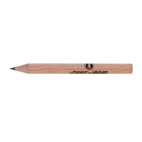 Surligneur Éco-responsable Personnalisé en Bois de Cèdre - 8,7 cm PRESTIGE NAT ROND Incolore personnalisable avec votre logo