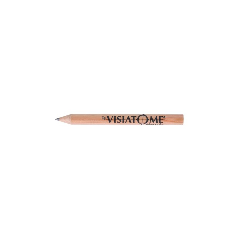 Surligneur Éco-responsable Personnalisé en Bois de Cèdre - 8,7 cm PRESTIGE NAT ROND Incolore goodies publicitaire événementiel