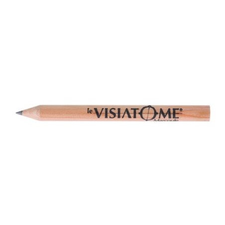 Surligneur Éco-responsable Personnalisé en Bois de Cèdre - 8,7 cm PRESTIGE NAT ROND Incolore goodies publicitaire événementiel