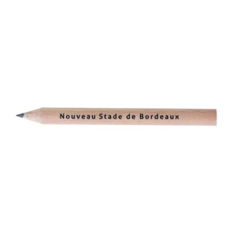Surligneur Éco-responsable Personnalisé en Bois de Cèdre - 8,7 cm PRESTIGE NAT ROND Incolore marquage laser ultra précis