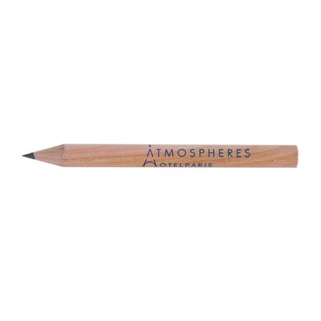 Surligneur Éco-responsable Personnalisé en Bois de Cèdre - 8,7 cm PRESTIGE NAT ROND Incolore cadeau affaires élégant