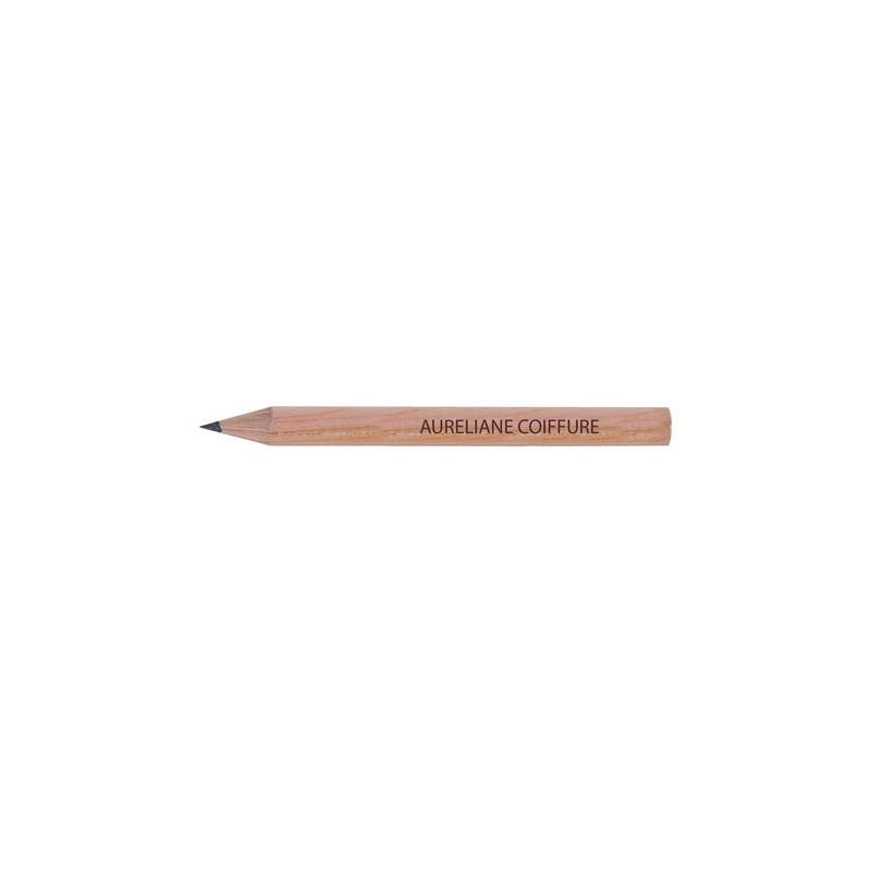 Surligneur Éco-responsable Personnalisé en Bois de Cèdre - 8,7 cm PRESTIGE NAT ROND Incolore objet promo petit budget