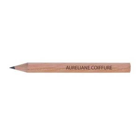 Surligneur Éco-responsable Personnalisé en Bois de Cèdre - 8,7 cm PRESTIGE NAT ROND Incolore objet promo petit budget