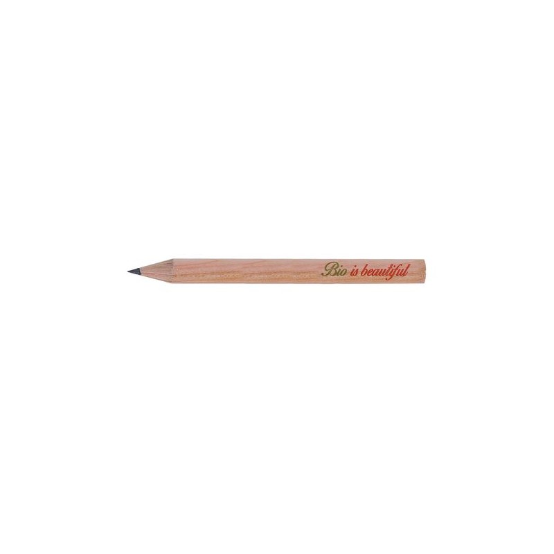 Surligneur Éco-responsable Personnalisé en Bois de Cèdre - 8,7 cm PRESTIGE NAT ROND Incolore personnalisation sur mesure