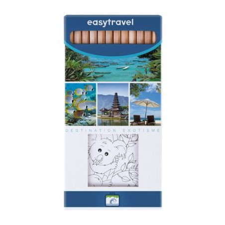 Kit Éco-responsable de Coloriage avec 12 Crayons - Objets Publicitaires 8,7 impression haute définition