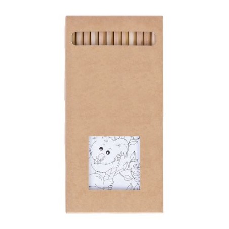 Kit Éco-responsable de Coloriage avec 12 Crayons - Objets Publicitaires 8,7 livraison express 24h 48h
