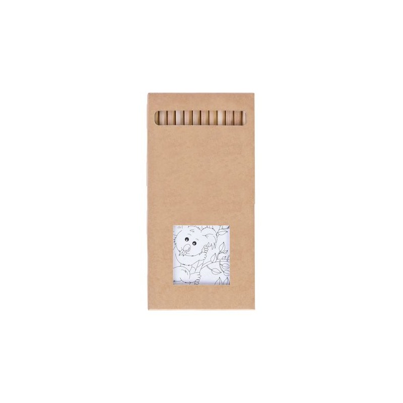 Kit Éco-responsable de Coloriage avec 12 Crayons - Objets Publicitaires 8,7 personnalisation sur mesure
