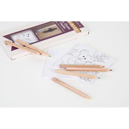 Kit Éco-responsable de Coloriage avec 12 Crayons - Objets Publicitaires 8,7 cadeau entreprise pas cher