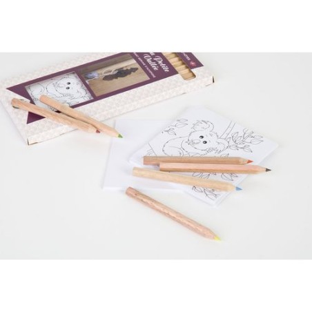 Kit Éco-responsable de Coloriage avec 12 Crayons - Objets Publicitaires 8,7 goodies publicitaire événementiel