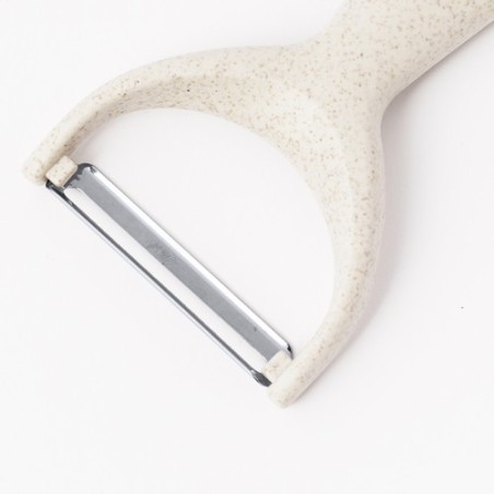 Éplucheur personnalisé économique Mimbis pour gagner du temps en cuisine Matières : polypropylène (PP) Couleurs : naturel goodie