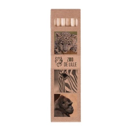 Étui Éco-responsable 6 Crayons Aquarellables 17,6 - Cadeau Publicitaire Original marquage laser ultra précis