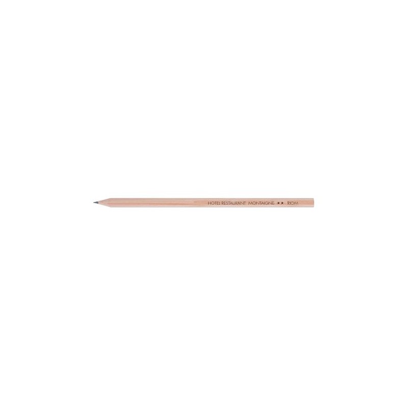 Crayon  hexagonal 17,6 cm personnalisé Prestige Naturel cadeau entreprise pas cher