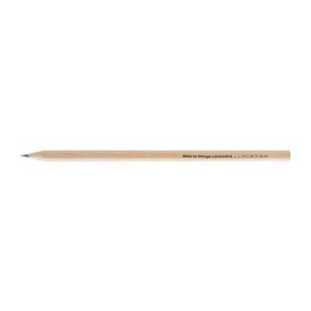 Crayon  hexagonal 17,6 cm personnalisé Prestige Naturel impression haute définition
