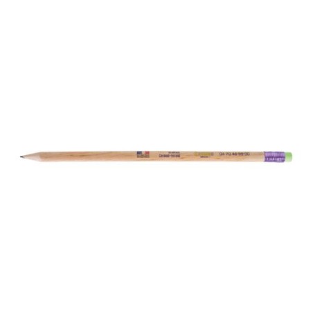 Crayon Éco-responsable Personnalisable 17,6 cm - Éco ROND San Vern T Gomme marquage laser ultra précis