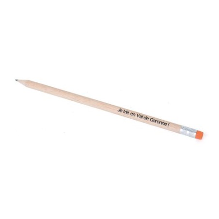 Crayon Éco-responsable Personnalisable 17,6 cm - Éco ROND San Vern T Gomme accessoire événementiel unique