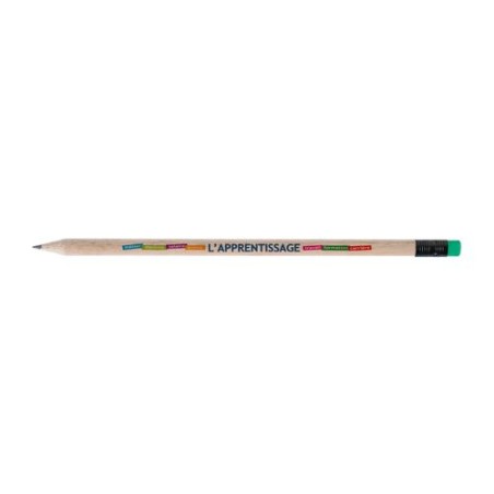 Crayon Éco-responsable Personnalisable 17,6 cm - Éco ROND San Vern T Gomme cadeau affaires élégant