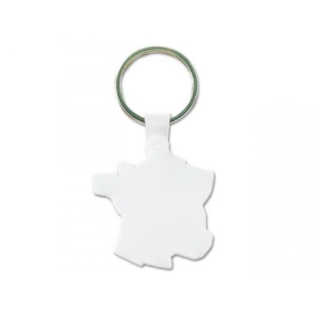 Porte-Clés Éco-responsable Personnalisé Forme France (anneau 25 mm) pas cher impression haute définition