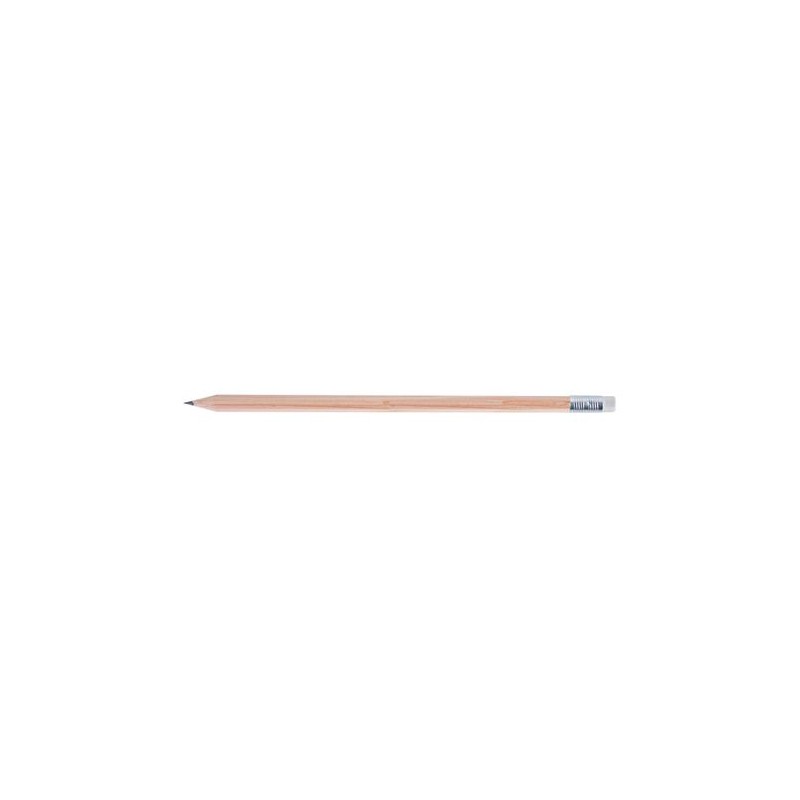 Crayon Éco-responsable Personnalisé Hexagonal Prestige Naturel 17,6 cm marquage laser ultra précis