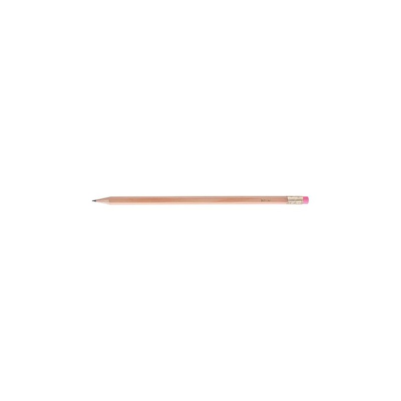 Crayon Éco-responsable Personnalisé Hexagonal Prestige Naturel 17,6 cm livraison express 24h 48h