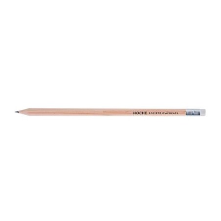 Crayon Éco-responsable Personnalisé Hexagonal Prestige Naturel 17,6 cm personnalisation rapide en France