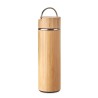 Bouteille isotherme double paroi 400 ml en acier inox personnalisée TAMPERE Matières : acier inoxydable Couleurs : bois