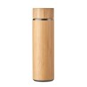 Bouteille isotherme double paroi 400 ml en acier inox personnalisée TAMPERE Matières : acier inoxydable Couleurs : bois cadeau e