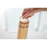 Bouteille isotherme double paroi 400 ml en acier inox personnalisée TAMPERE Matières : acier inoxydable Couleurs : bois marquage