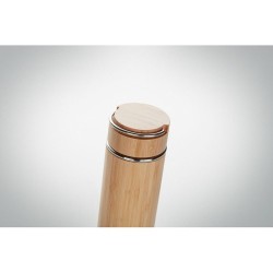 Bouteille isotherme double paroi 400 ml en acier inox personnalisée TAMPERE Matières : acier inoxydable Couleurs : bois livraiso