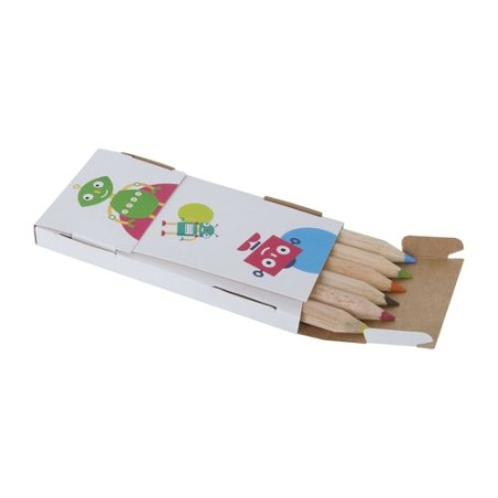 Étui Éco-responsable Personnalisable pour 6 Crayons Aquarellables 8,7 - Crayons COUL livraison express 24h 48h