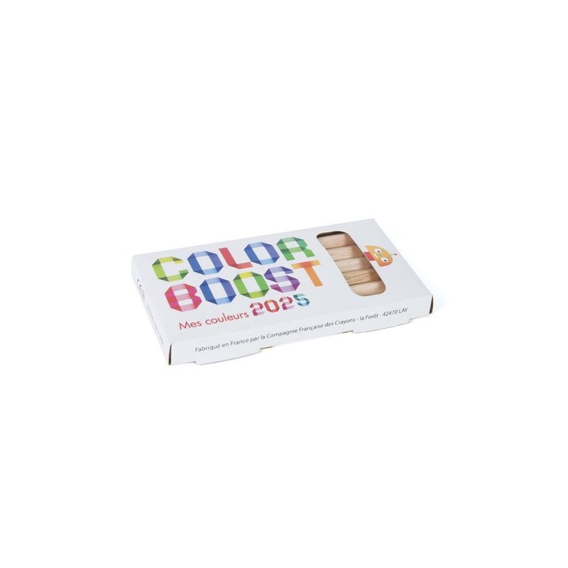 Étui Éco-responsable Personnalisable pour 6 Crayons Aquarellables 8,7 - Crayons COUL objet promotionnel éco-responsable