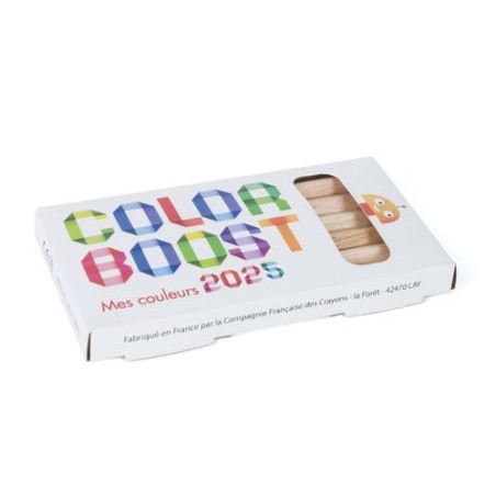 Étui Éco-responsable Personnalisable pour 6 Crayons Aquarellables 8,7 - Crayons COUL objet promotionnel éco-responsable