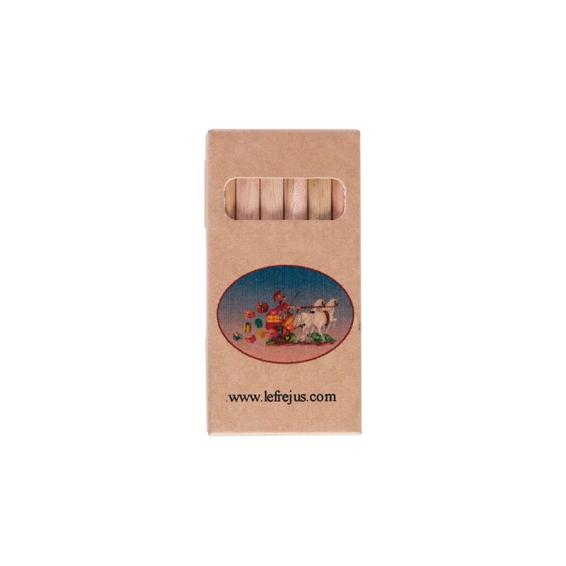 Étui Éco-responsable Personnalisable pour 6 Crayons Aquarellables 8,7 - Crayons COUL marquage couleur éclatante