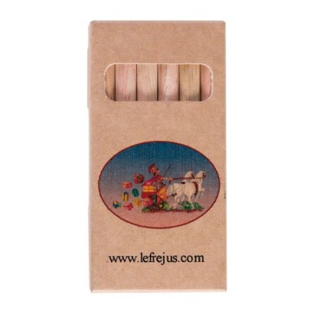 Étui Éco-responsable Personnalisable pour 6 Crayons Aquarellables 8,7 - Crayons COUL marquage couleur éclatante